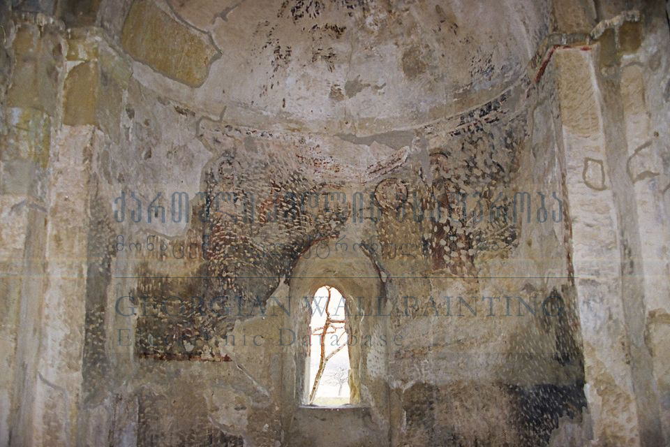 Telovani, Murals of the Сhurch of Holy Cross. First Layer