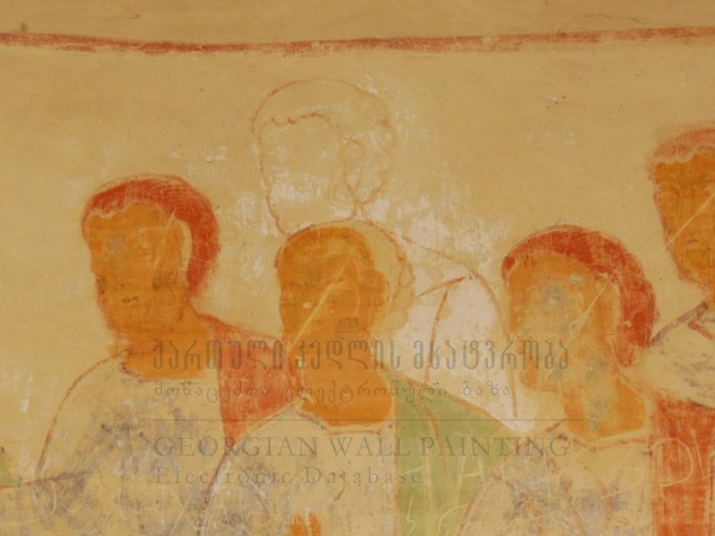 East wall, the Last Supper, detail