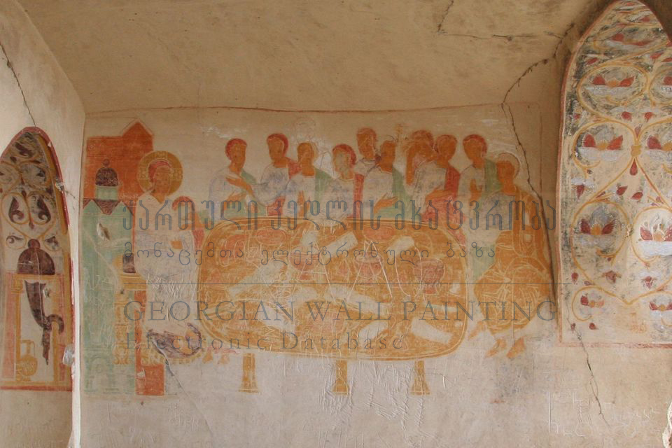 Gareja, Udabno Monastery, Murals of Refectory. First Layer