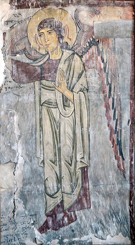 North Wall, East Part, The Donor Portrait, The Figure of the Archangel Michael (copy by T. Sheviakova)