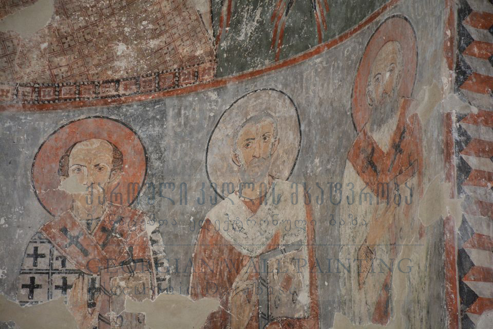 Zemo Krikhi, Murals of the Church of Holy Archangels. Second Layer